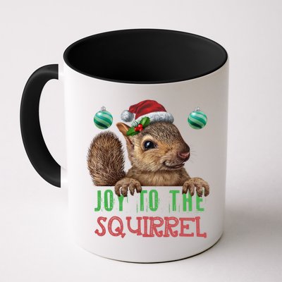 Squirrel Christmas Xmas Holiday Funny Gift Joy To The Squirrel Gift Mug