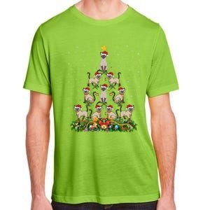 Siamese Cat Xmas Tree Gift Santa Hat Siamese Cat Christmas Great Gift Adult ChromaSoft Performance T-Shirt