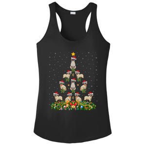 Siamese Cat Xmas Tree Gift Santa Hat Siamese Cat Christmas Great Gift Ladies PosiCharge Competitor Racerback Tank