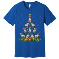 Siamese Cat Xmas Tree Gift Santa Hat Siamese Cat Christmas Great Gift Premium T-Shirt