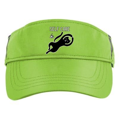 Self Care Yoga Cartoon Cat Adult Drive Performance Visor