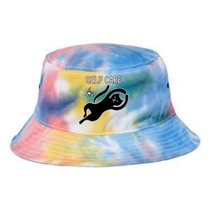 Self Care Yoga Cartoon Cat Tie Dye Newport Bucket Hat