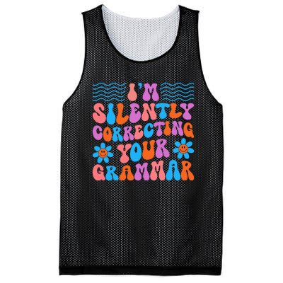 Silently Correcting Your Grammar Summer Vibes Mesh Reversible Basketball Jersey Tank