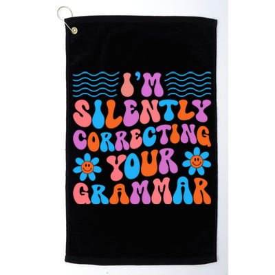 Silently Correcting Your Grammar Summer Vibes Platinum Collection Golf Towel