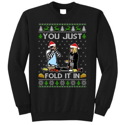 Schitt’s Creek You Just Fold It In Fold In The Cheese Ugly Christmas Sweater Sweatshirt