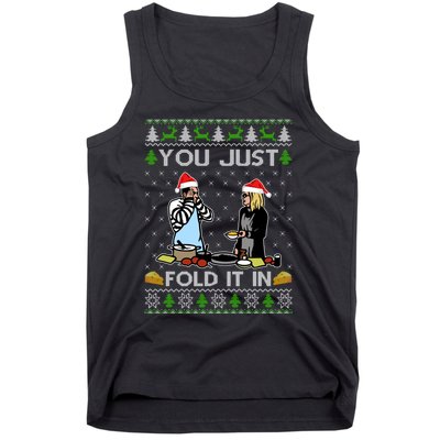 Schitt’s Creek You Just Fold It In Fold In The Cheese Ugly Christmas Sweater Tank Top