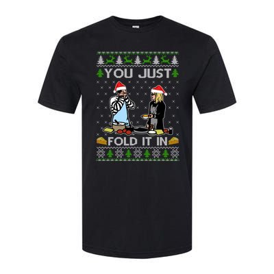 Schitt’s Creek You Just Fold It In Fold In The Cheese Ugly Christmas Sweater Softstyle CVC T-Shirt