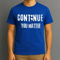 Semicolon Continue You Matter Suicide Prevention Gift T-Shirt