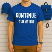 Semicolon Continue You Matter Suicide Prevention Gift T-Shirt