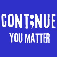 Semicolon Continue You Matter Suicide Prevention Gift T-Shirt