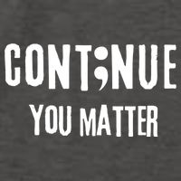 Semicolon Continue You Matter Suicide Prevention Gift Vector Backpack