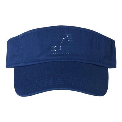 Scorpio Constellation Zodiac And Astronomy Design Gift Valucap Bio-Washed Visor