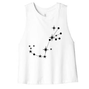 Scorpio Constellation Zodiac Gift Women's Racerback Cropped Tank