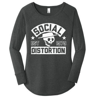 Social Distortion 1979 Women's Perfect Tri Tunic Long Sleeve Shirt