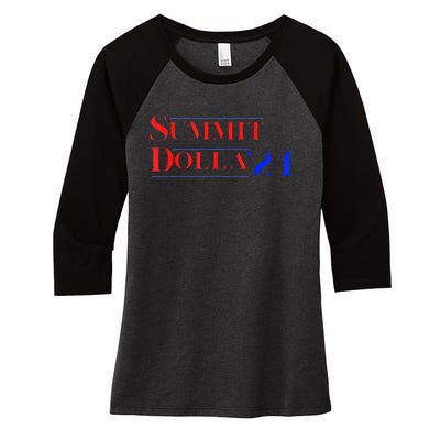 Summit Dolla ’24 John Summit Women's Tri-Blend 3/4-Sleeve Raglan Shirt