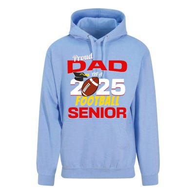 Senior Dad 2025 Proud Dad Of A 2025 Senior Football Gift Unisex Surf Hoodie