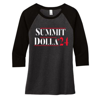 Summit Dolla ’24 John Summit Summit Dolla 24 Women's Tri-Blend 3/4-Sleeve Raglan Shirt