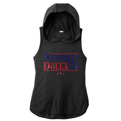 Summit Dolla ’24 John Summit Summit Dolla 24 Ladies PosiCharge Tri-Blend Wicking Draft Hoodie Tank