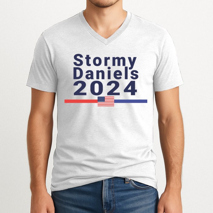 Stormy Daniels 2024 V-Neck T-Shirt