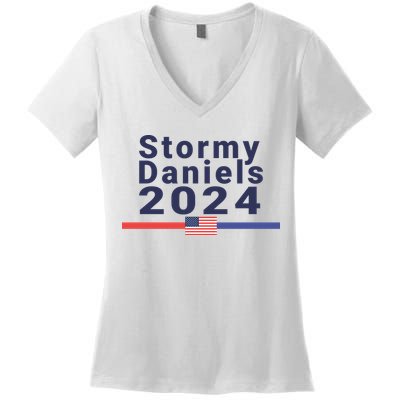 Stormy Daniels 2024 Women's V-Neck T-Shirt