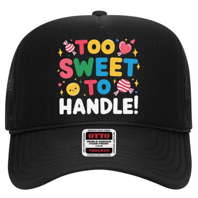 Sweetest Day 2024 Events Holiday Happy Sweetest Day Treats High Crown Mesh Back Trucker Hat