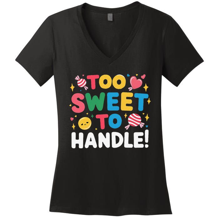 Sweetest Day 2024 Events Holiday Happy Sweetest Day Treats Women's V-Neck T-Shirt