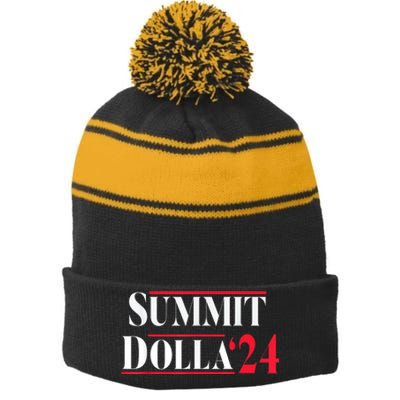 Summit Dolla 24 Summit Dolla ’24 John Summit Stripe Pom Pom Beanie