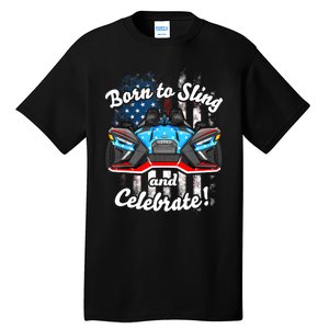 Slingshot Driver 4th Of July Slingshot American Flag Tall T-Shirt