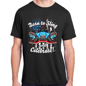 Slingshot Driver 4th Of July Slingshot American Flag Adult ChromaSoft Performance T-Shirt