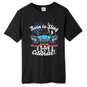 Slingshot Driver 4th Of July Slingshot American Flag Tall Fusion ChromaSoft Performance T-Shirt