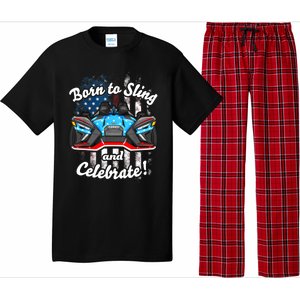 Slingshot Driver 4th Of July Slingshot American Flag Pajama Set