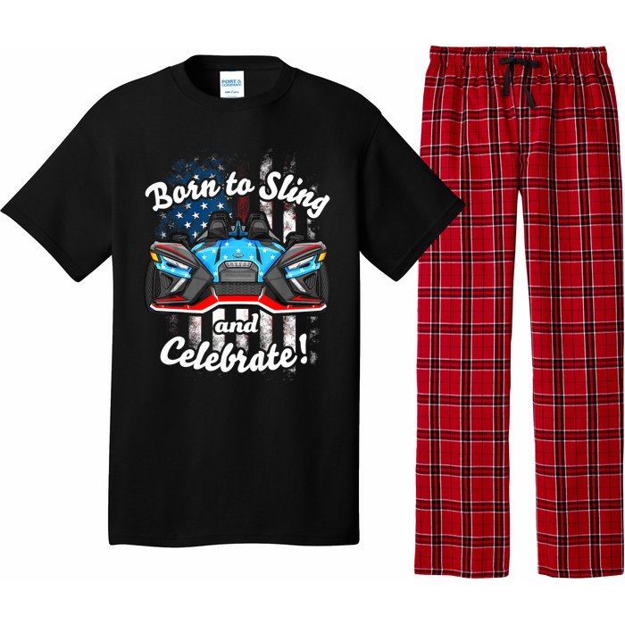 Slingshot Driver 4th Of July Slingshot American Flag Pajama Set