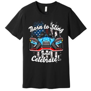 Slingshot Driver 4th Of July Slingshot American Flag Premium T-Shirt