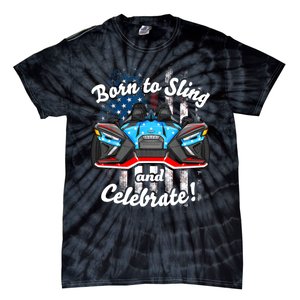 Slingshot Driver 4th Of July Slingshot American Flag Tie-Dye T-Shirt