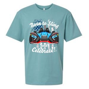 Slingshot Driver 4th Of July Slingshot American Flag Sueded Cloud Jersey T-Shirt