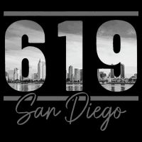 San Diego 619 Area Code Vintage Skyline California Bag