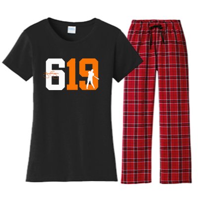 San Diego 619 Vintage 90S Baseball Women's Flannel Pajama Set