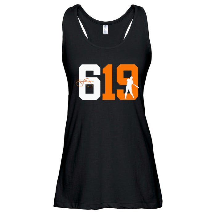 San Diego 619 Vintage 90s Baseball Style Ladies Essential Flowy Tank