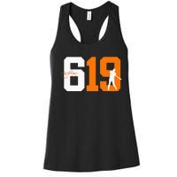 San Diego 619 Vintage 90s Baseball Style Women's Racerback Tank