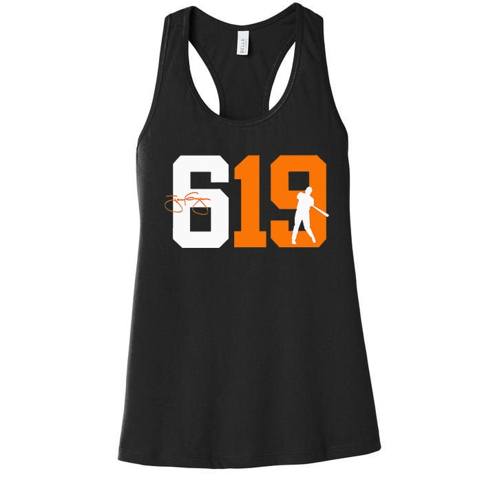 San Diego 619 Vintage 90s Baseball Style Women's Racerback Tank