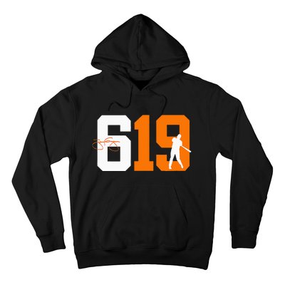 San Diego 619 Vintage 90S Baseball Style Hoodie