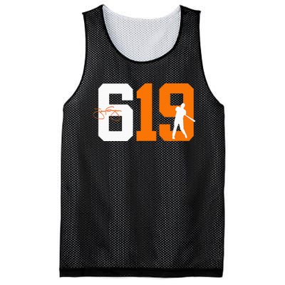 San Diego 619 Vintage 90S Baseball Style Mesh Reversible Basketball Jersey Tank