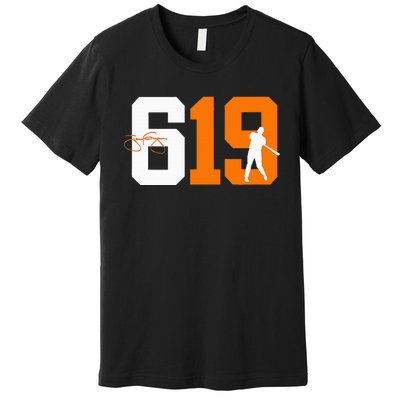 San Diego 619 Vintage 90S Baseball Style Premium T-Shirt