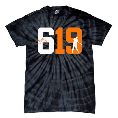 San Diego 619 Vintage 90S Baseball Style Tie-Dye T-Shirt