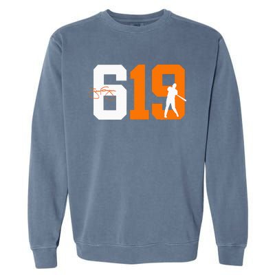 San Diego 619 Vintage 90S Baseball Style Garment-Dyed Sweatshirt