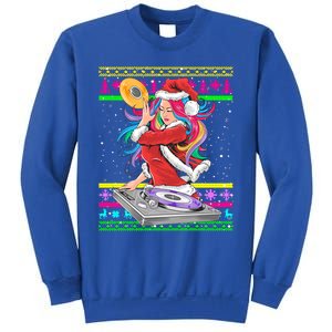 Santa Dj 90s Fancy Dress Costume And Christmas Dj Gift Sweatshirt