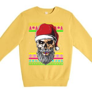 Santa Dj 90s Fancy Dress Costume And Christmas Dj Gift Premium Crewneck Sweatshirt