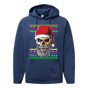 Santa Dj 90s Fancy Dress Costume And Christmas Dj Gift Performance Fleece Hoodie