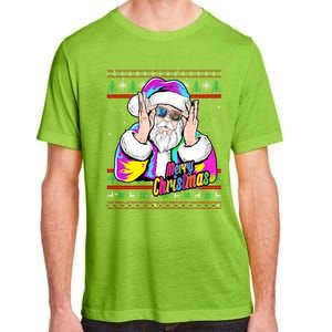 Santa Dj 90s Fancy Dress Costume And Christmas Dj Gift Adult ChromaSoft Performance T-Shirt