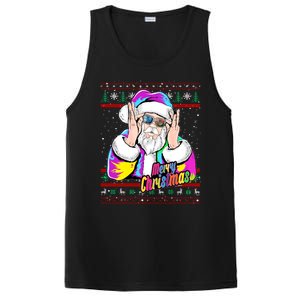 Santa Dj 90s Fancy Dress Costume And Christmas Dj Gift PosiCharge Competitor Tank